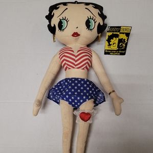Vintage King Features Syndicate 1999 All American Betty Boop Plush Doll 16in
